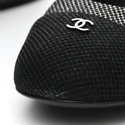 Chanel Grosgrain Cap Toe CC Pumps 40 Black 9 of 12