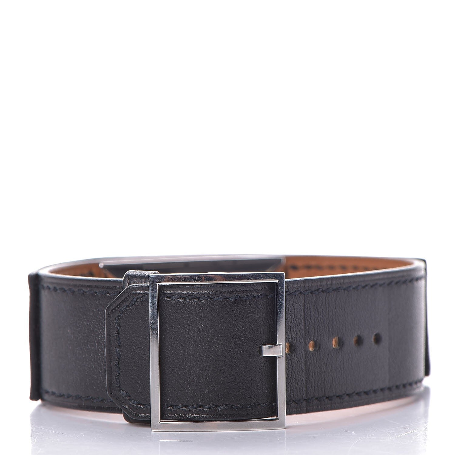 Hermes Stainless Steel Tadelakt 20mm Cherche Midi Quartz Watch Noir 4 of 6