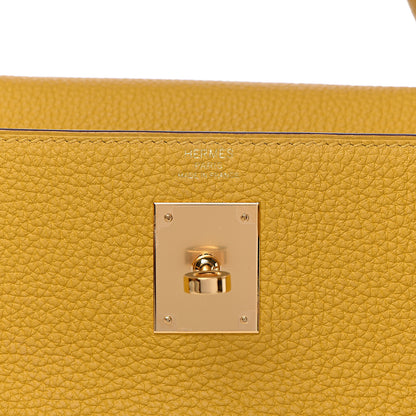 Hermes Togo Kelly Retourne 28 Jaune Ambre 25 of 42