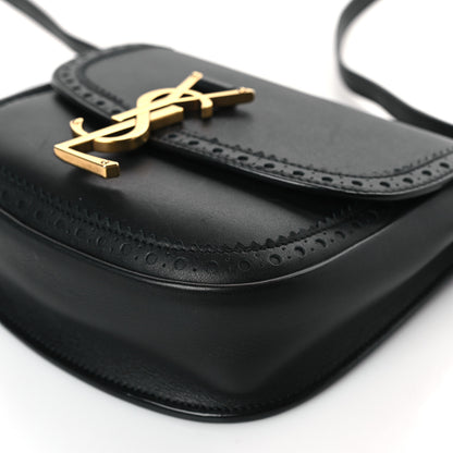 Saint Laurent Smooth Calfskin Perforated Classic Monogram Small Kaia Satchel Black 8 of 8