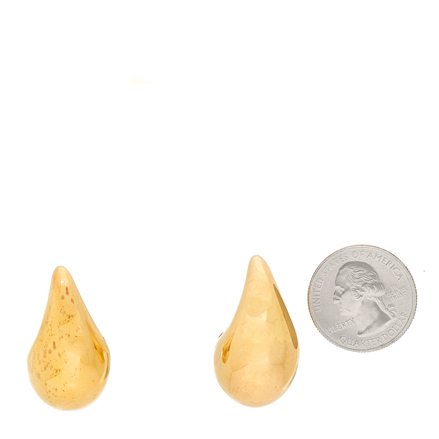 Bottega Veneta Sterling Silver Small Drop Earrings Gold 2 of 7
