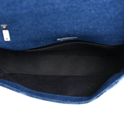 Burberry Denim Quilted Small Lola Bag Blue 5 of 9