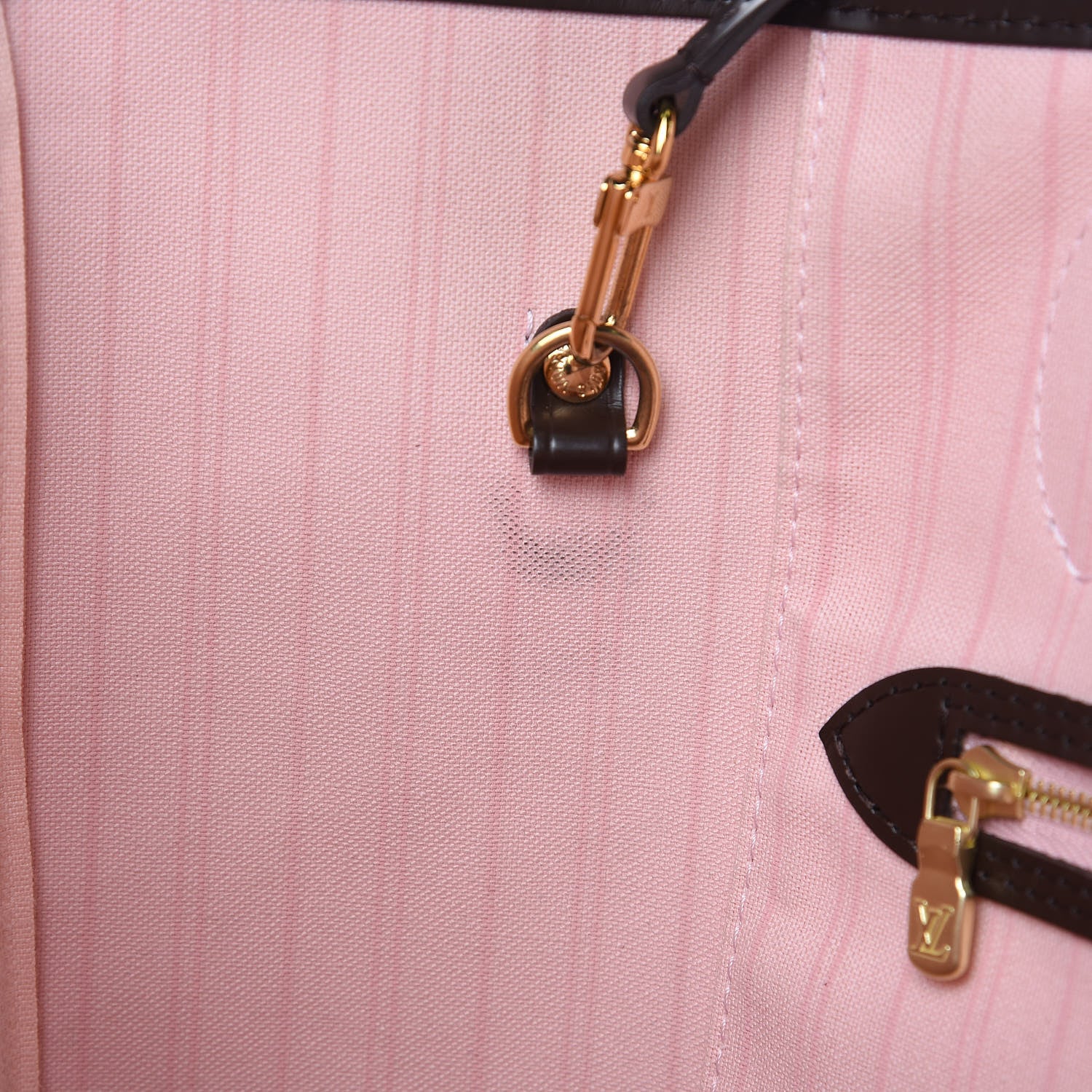Louis Vuitton Damier Ebene Neo Neverfull MM Rose Ballerine 13 of 13