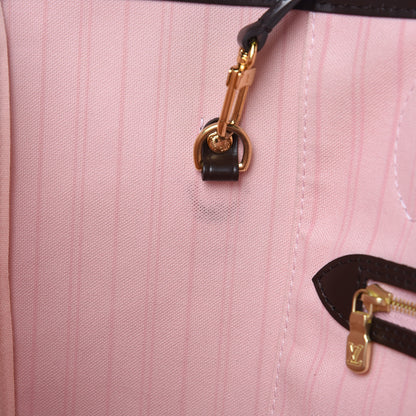 Louis Vuitton Damier Ebene Neo Neverfull MM Rose Ballerine 13 of 13