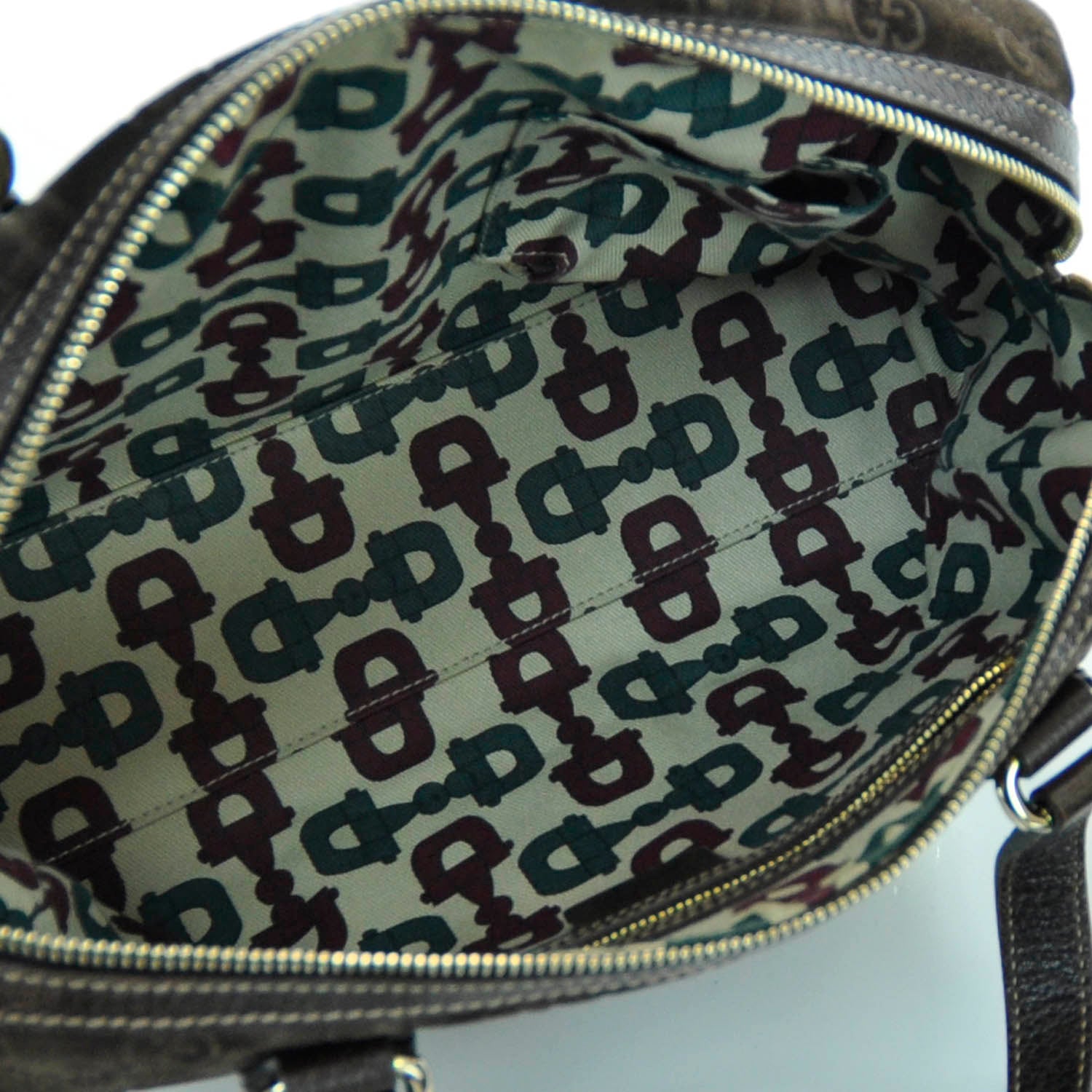 Gucci Guccissima Suede Charmy Small Boston Brown 10 of 12