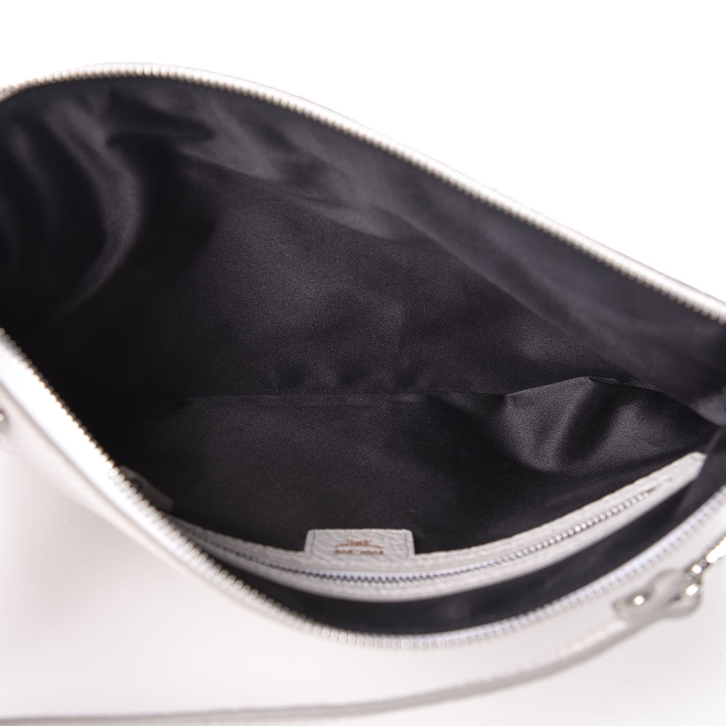 Calfskin Studded Medium Crossbody White