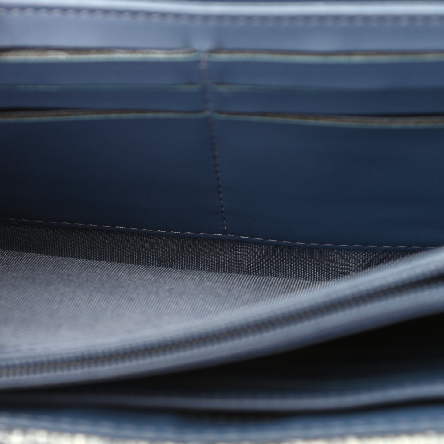 Canvas Deauville Flap Wallet Blue