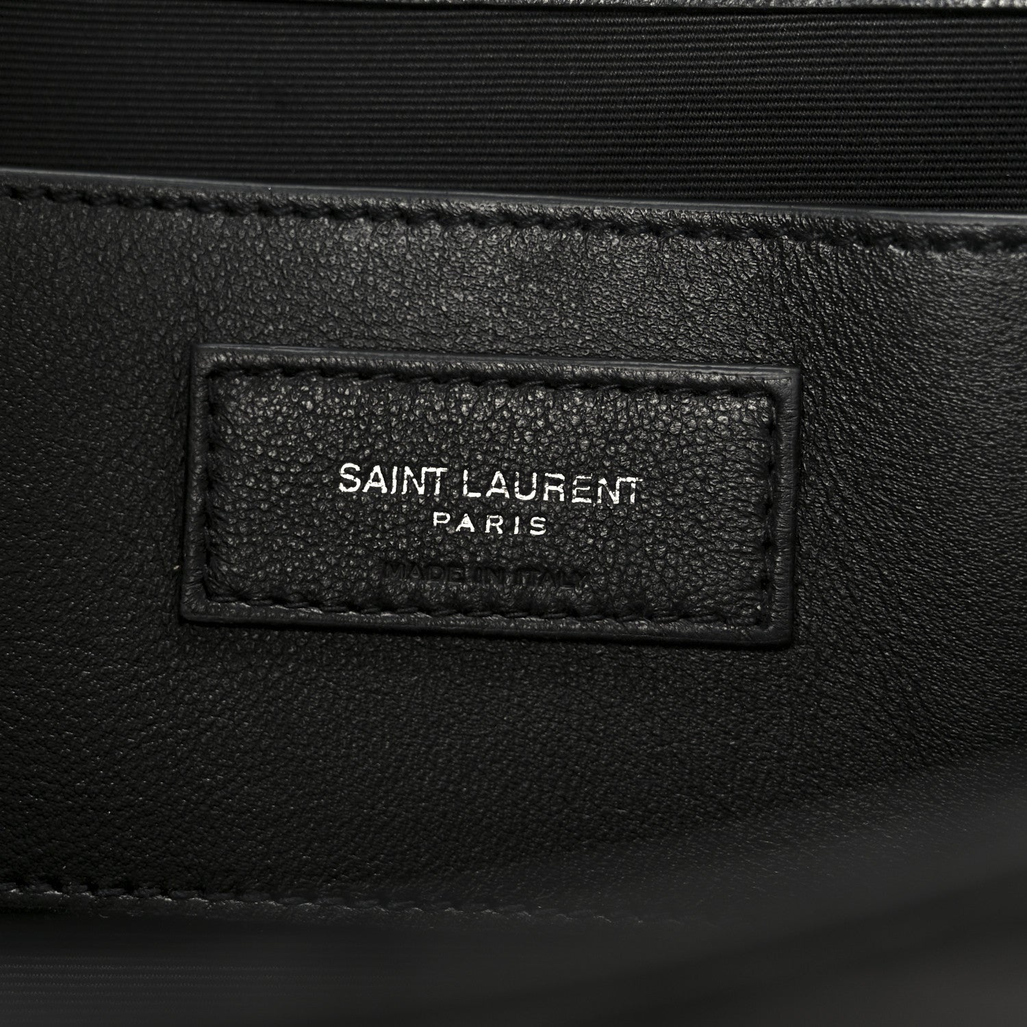 Saint Laurent Lambskin Quilted Kate Clutch Black 7 of 9