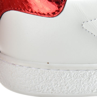 Gucci Calfskin Ayers Crystal Web Pineapple Embroidered Womens New Ace Sneakers 36 White 10 of 12