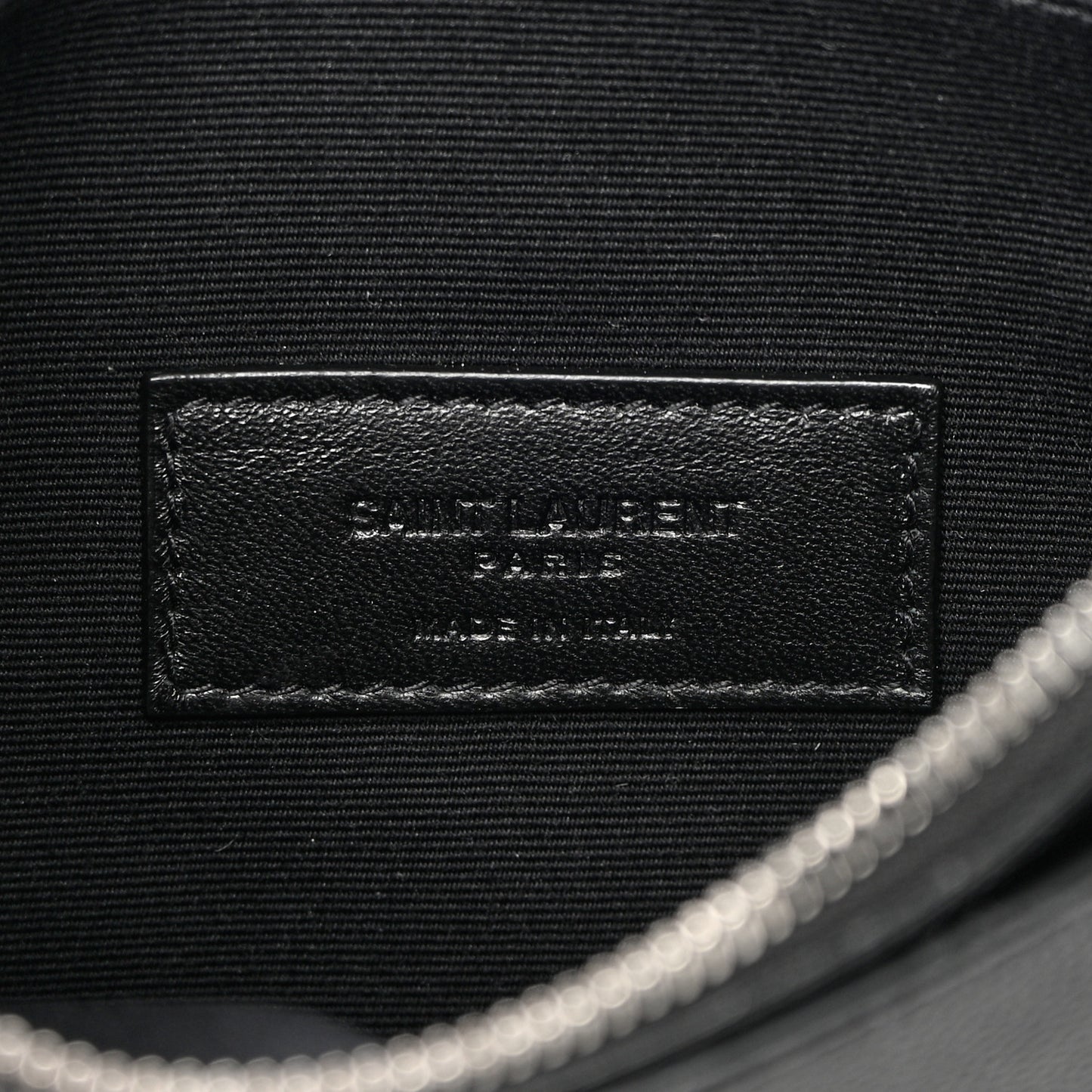 Grain De Poudre Zipped Pouch Black