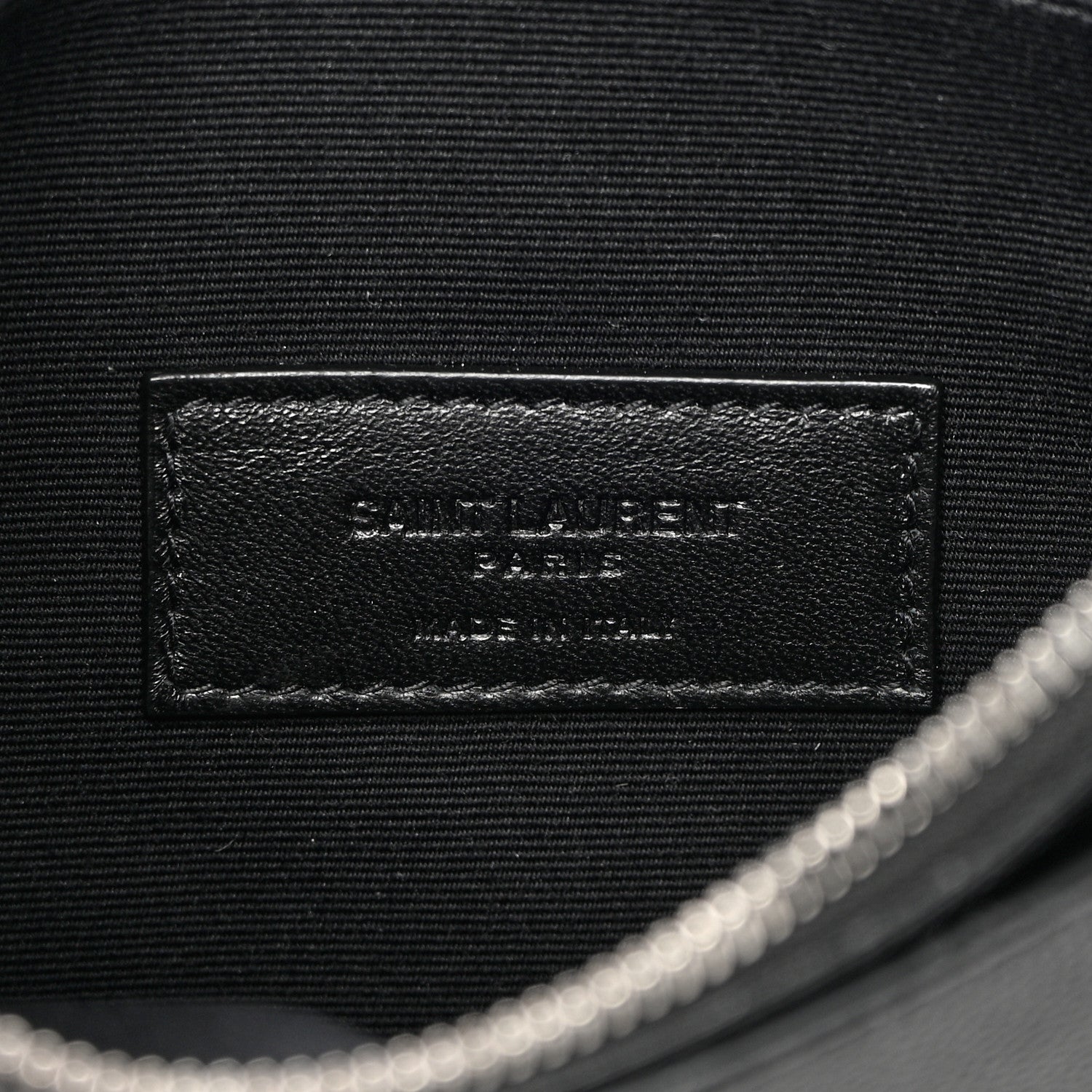 Saint Laurent Grain De Poudre Zipped Pouch Black 6 of 8