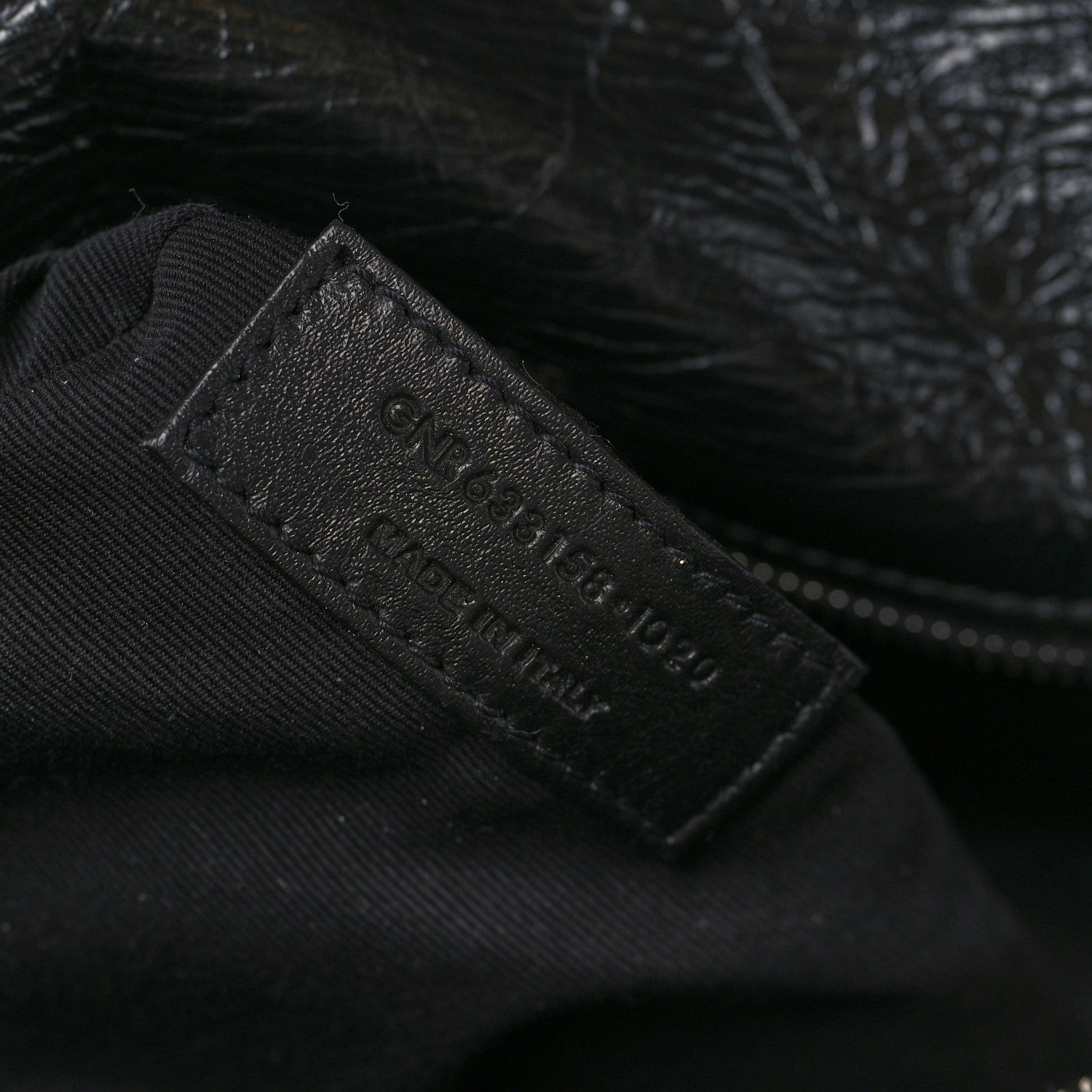 Saint Laurent Crinkled Calfskin Matelasse Monogram Medium Niki Chain Satchel Black 7 of 9