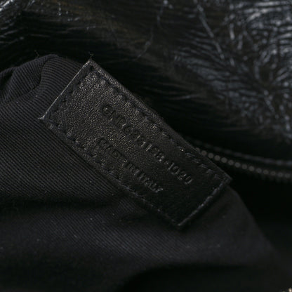 Saint Laurent Crinkled Calfskin Matelasse Monogram Medium Niki Chain Satchel Black 7 of 9