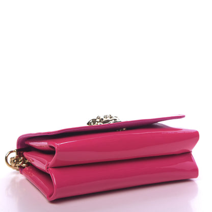 Versace Patent Palazzo Medusa Chain Shoulder Bag Pink 4 of 9
