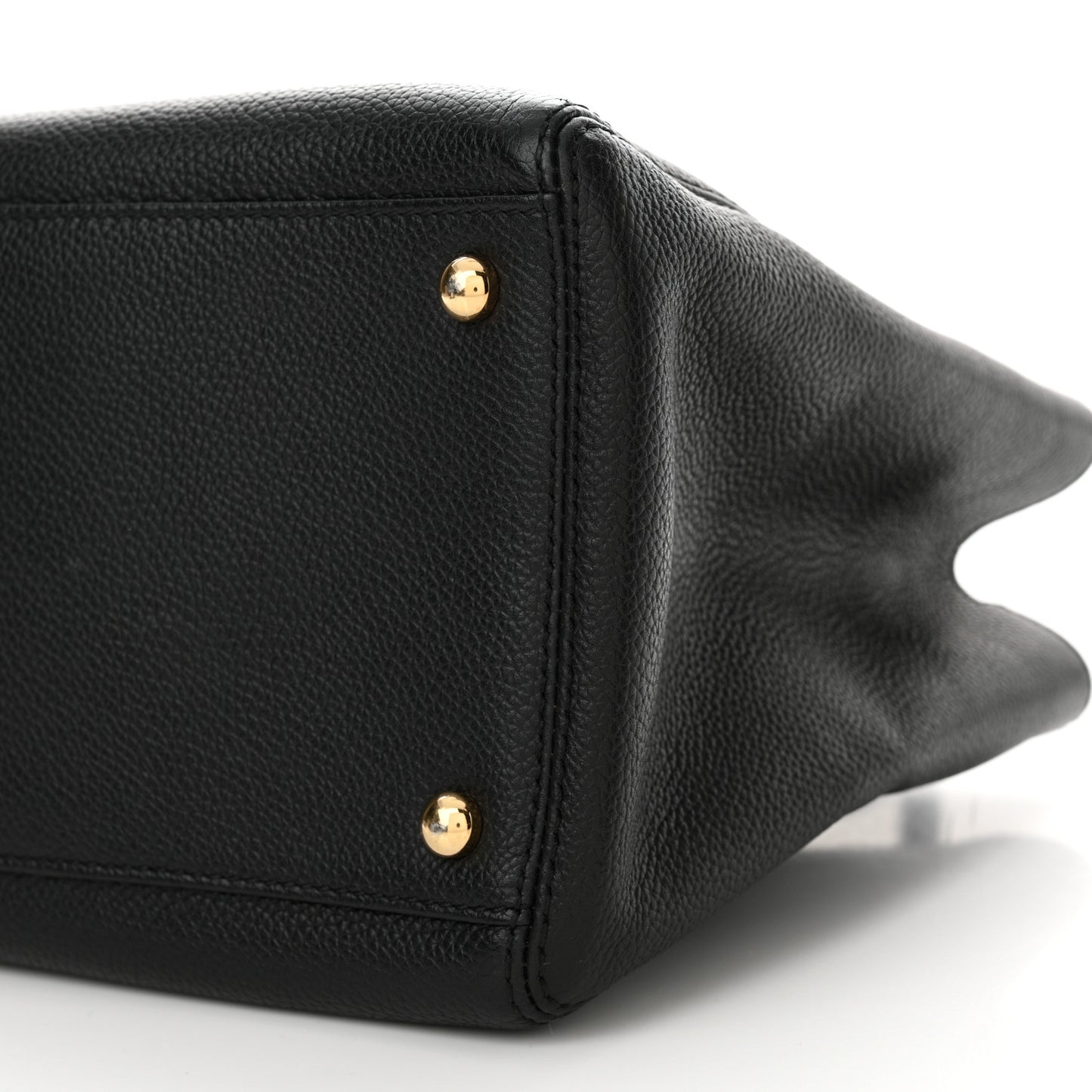 Caviar Medium Cerf Executive Shopper Tote Black