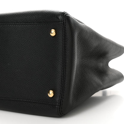 Chanel Caviar Medium Cerf Executive Shopper Tote Black 11 of 12