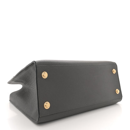 Louis Vuitton Taurillon City Steamer MM Gris 4 of 10