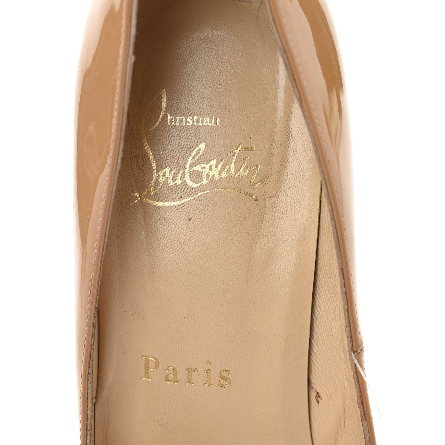 Christian Louboutin Patent New Very Prive 120 Pumps 36 Nude 8 of 9