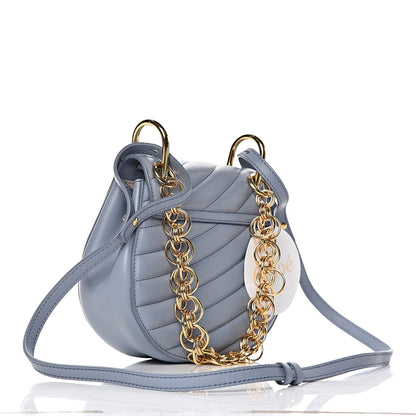 Chloe Calfskin Quilted Mini Drew Bijou Shoulder Bag Washed Blue 3 of 10
