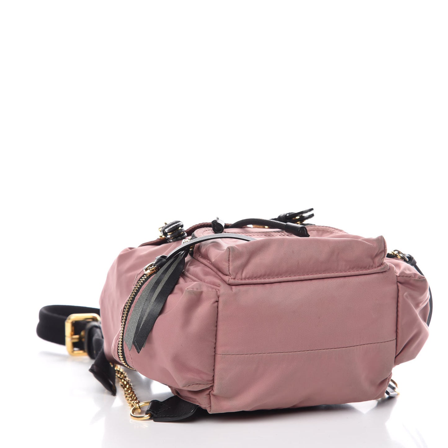 Nylon Small Rucksack Backpack Mauve Pink