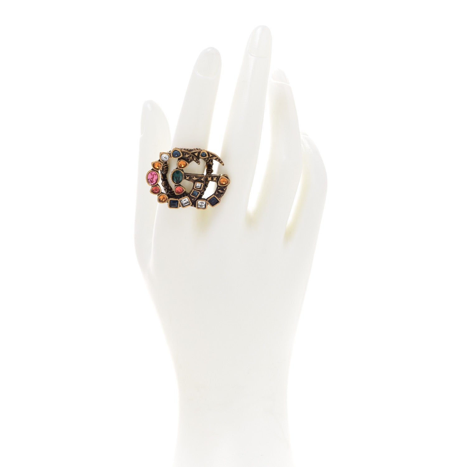 Gucci Crystal Double G Ring S Multicolor 2 of 5