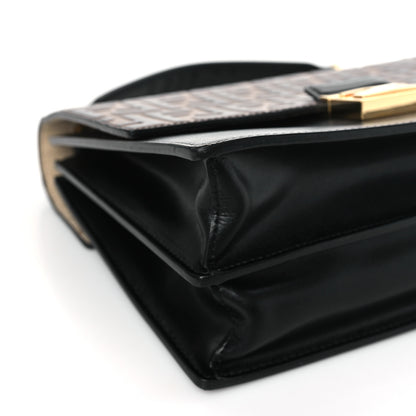 Fendi Vitello Liberty Bi-Color FF 1974 Embossed Chain Strap Kan U Shoulder Bag Black Maya 8 of 9