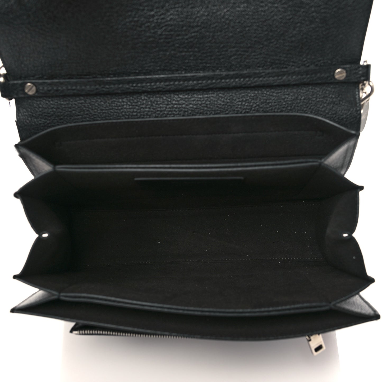 Sugar Goatskin Medium GV3 Shoulder Bag Black