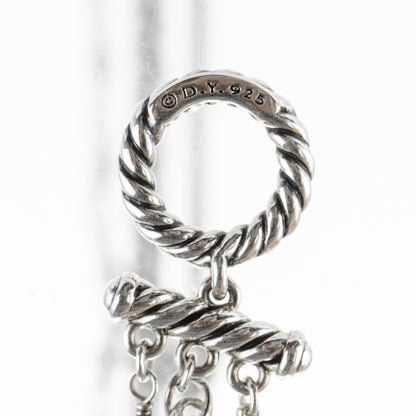 David Yurman Sterling Silver Pearl 10mm Starburst Chain Necklace 5 of 5