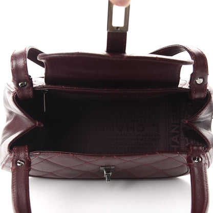 Chanel Caviar Quilted Small Mademoiselle Flap Bag Burgundy 5 of 10
