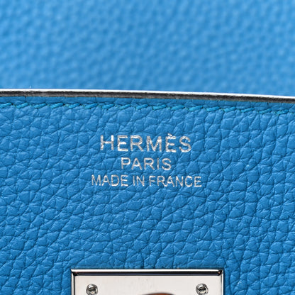 Hermes Togo Verso Birkin 35 Bleu Zanzibar Malachite 7 of 13