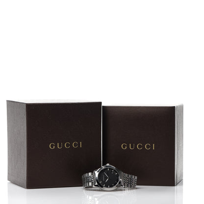 Gucci Stainless Steel 38mm G-Timeless Quartz Watch Black 6 of 6