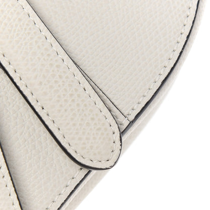 Christian Dior Grained Calfskin Mini Saddle Bag White 10 of 12