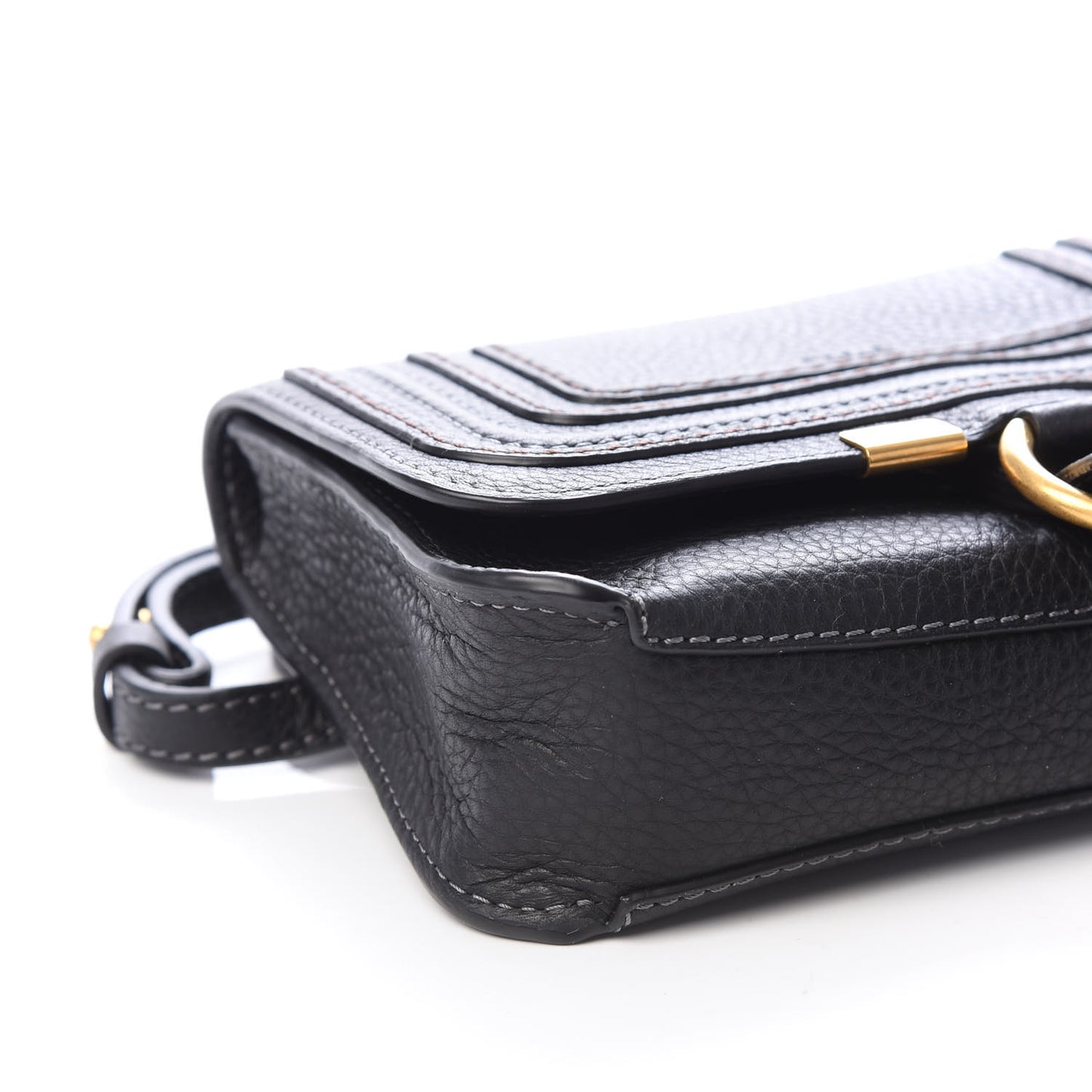 Calfskin Marcie Convertible Belt Bag Black