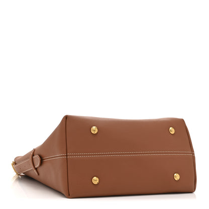 Louis Vuitton Grained Calfskin Low Key Hobo MM Cognac 4 of 10