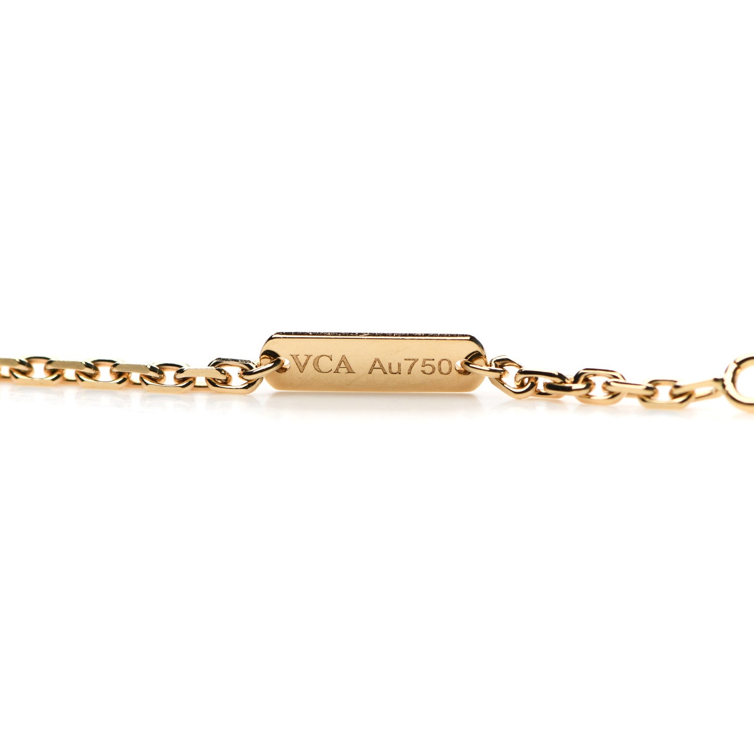 Van Cleef & Arpels 18K Yellow Gold Black Onyx Magic Alhambra Pendant Necklace 4 of 6