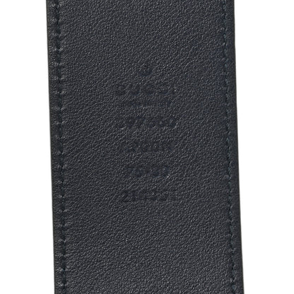 Gucci Moon Calfskin Nickel Double G 40mm Belt 75 30 Blue 5 of 6