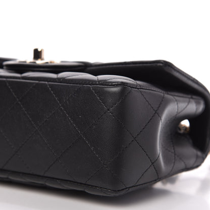 Chanel Lambskin Quilted Mini Rectangular Flap Black 7 of 12