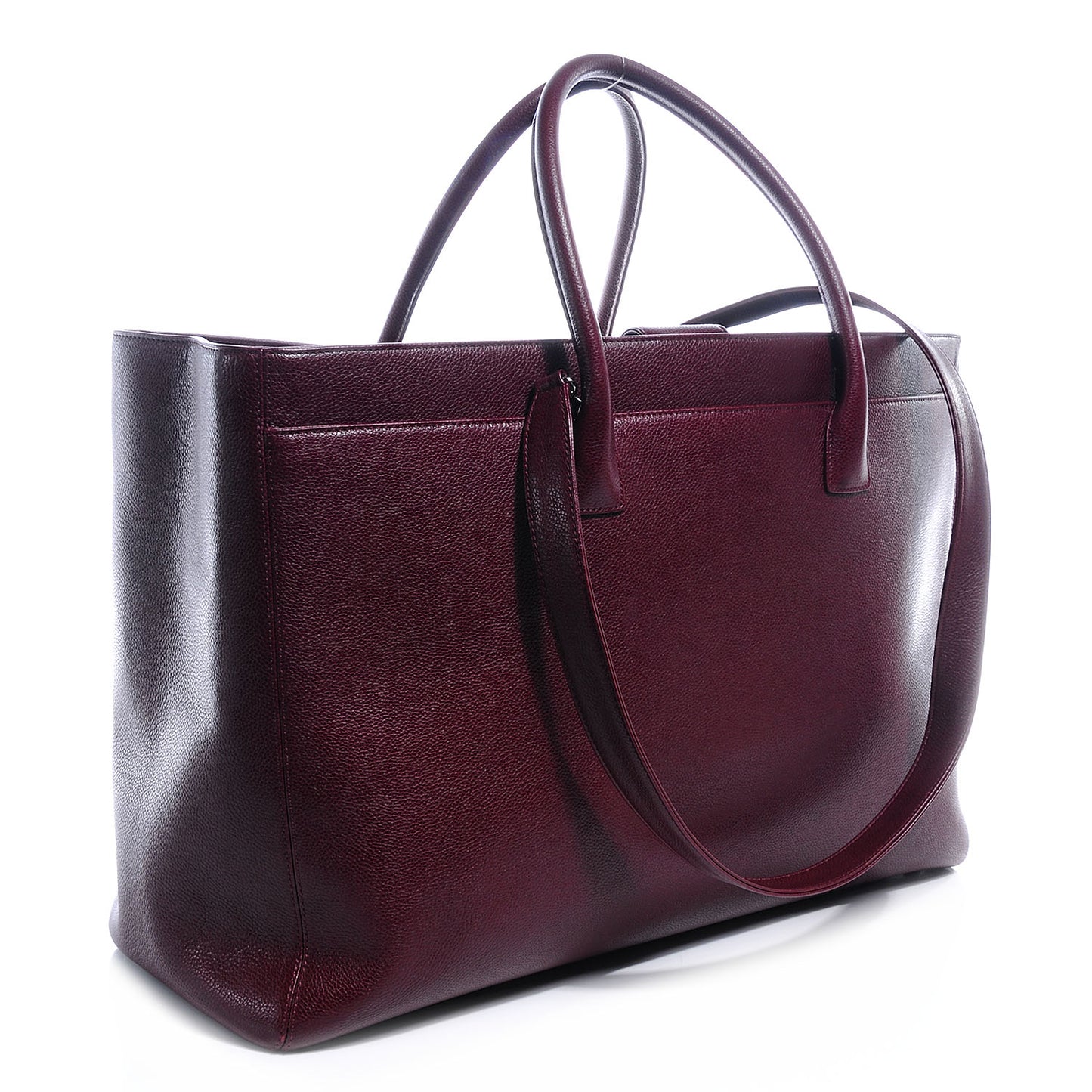 Calfskin XL Cerf Tote Bordeaux