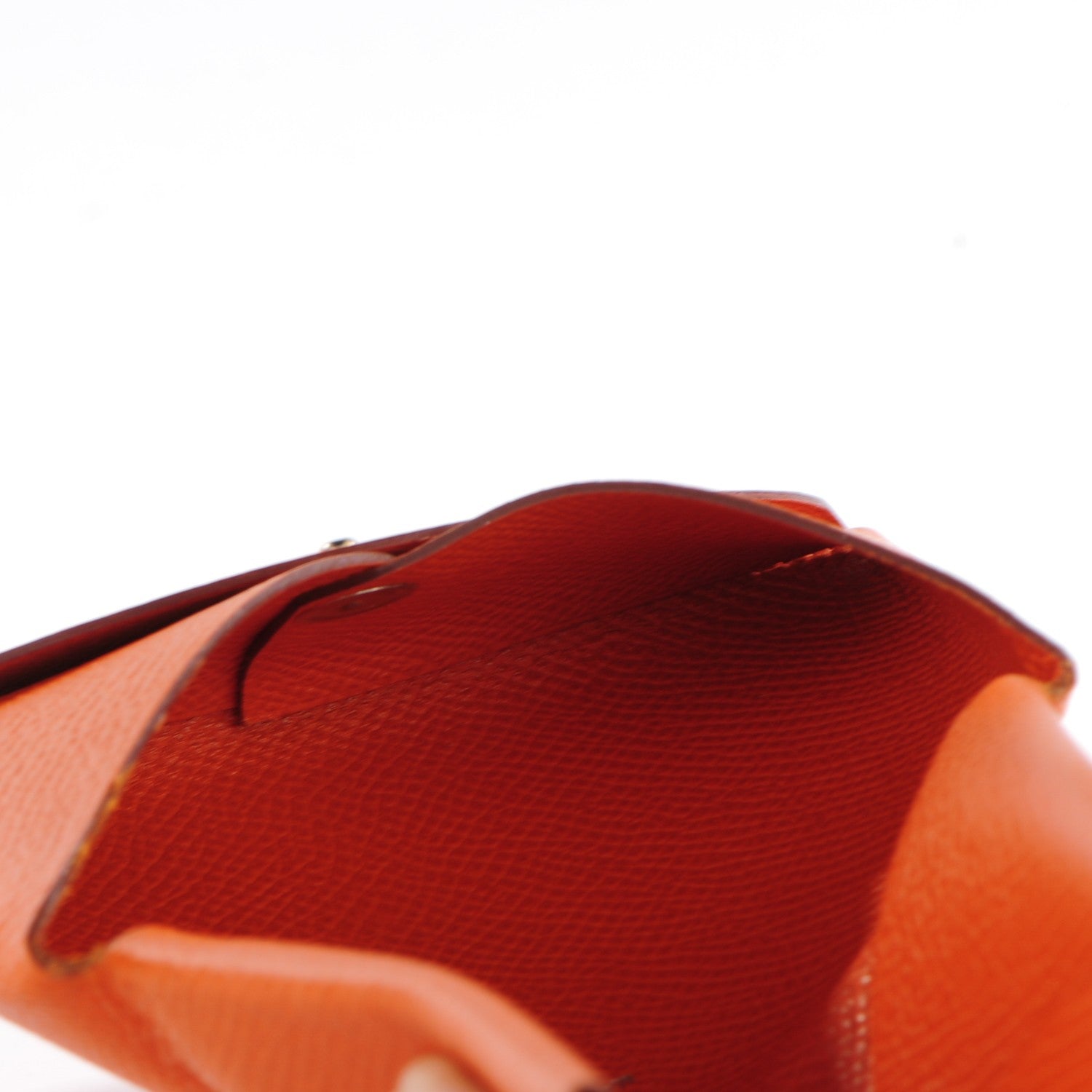 Hermes Epsom Calvi Card Case Orange 6 of 11