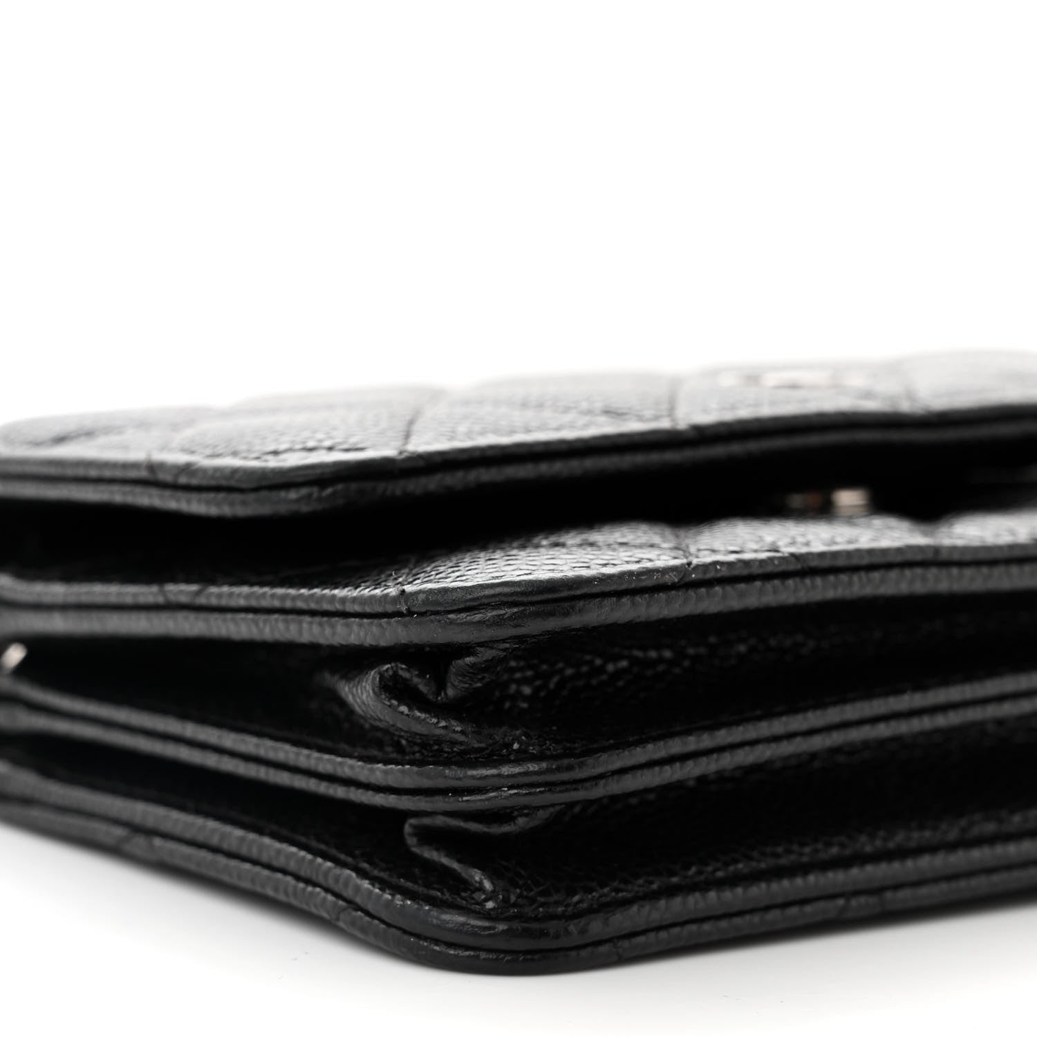 Chanel Caviar Quilted Mini Wallet On Chain WOC Black 9 of 11