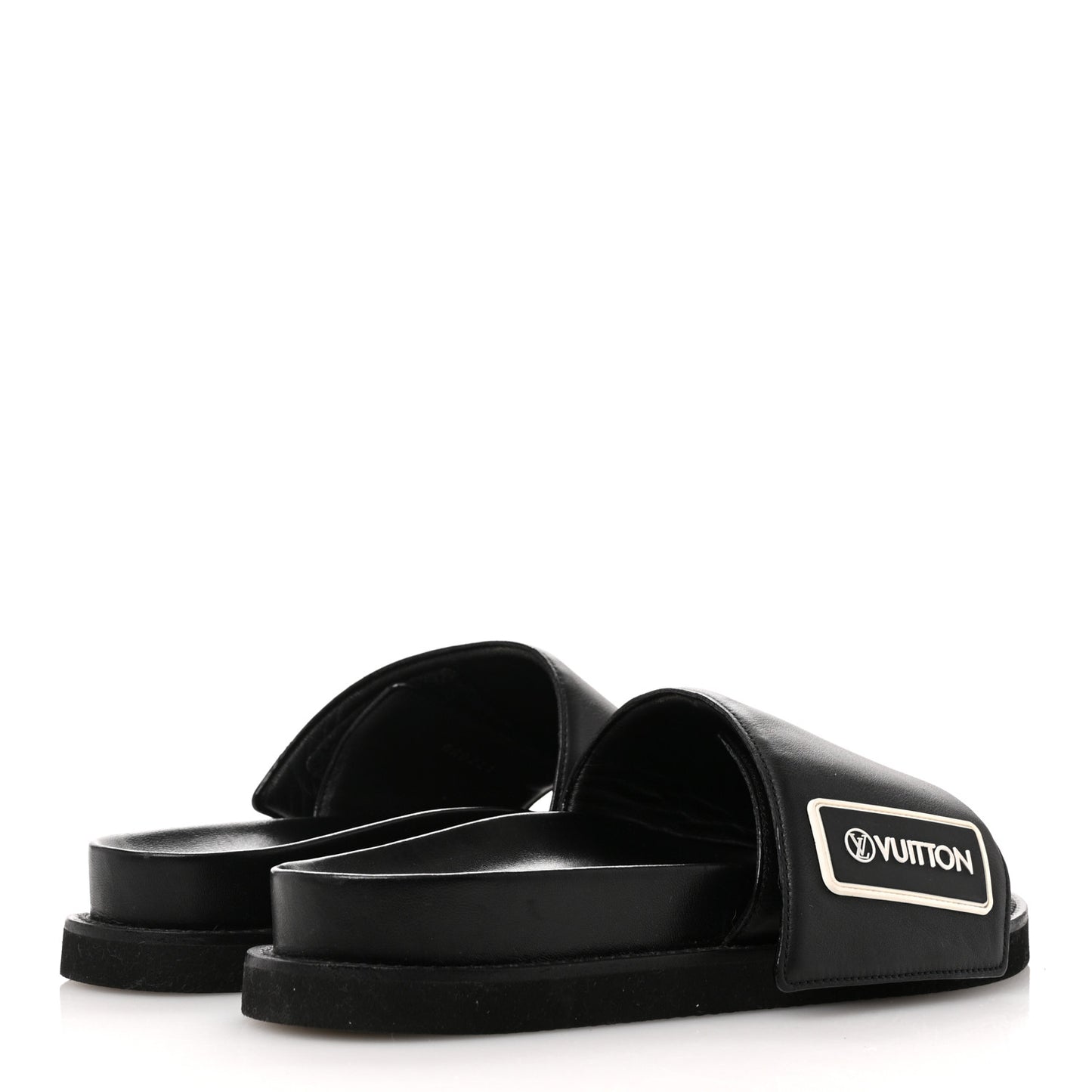 Calfskin Womens Pool Pillow Sunset Mules 41 Black