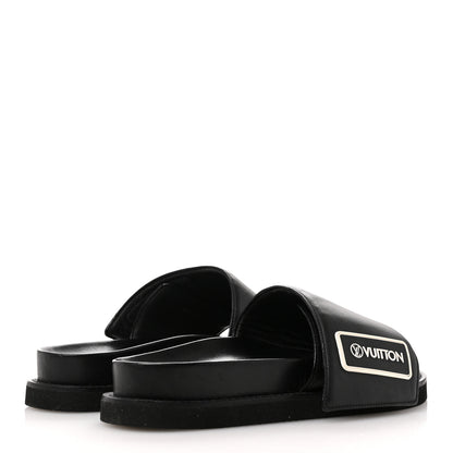 Louis Vuitton Calfskin Womens Pool Pillow Sunset Mules 41 Black 5 of 15