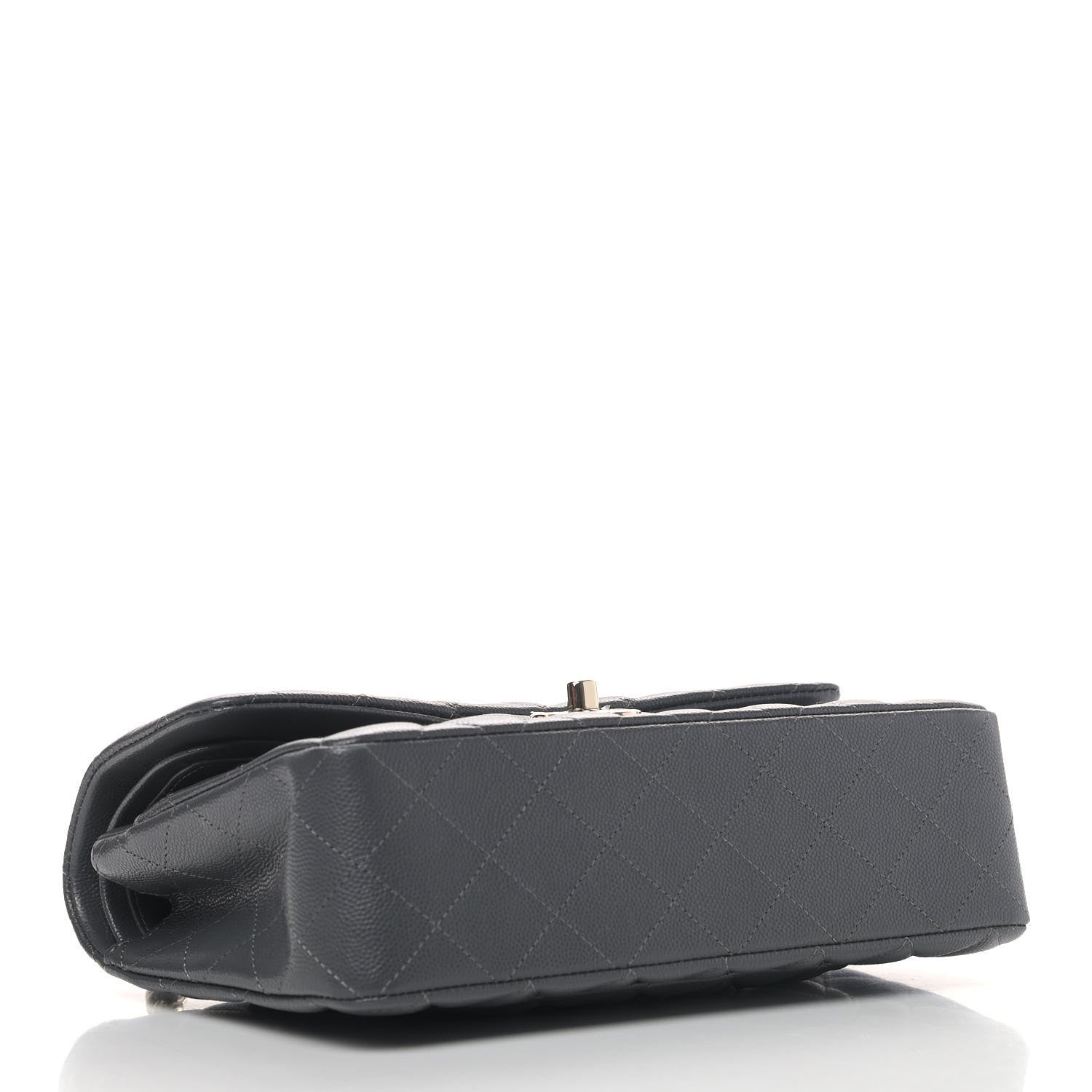 Chanel Caviar Quilted Small Double Flap Dark Grey 3 of 4