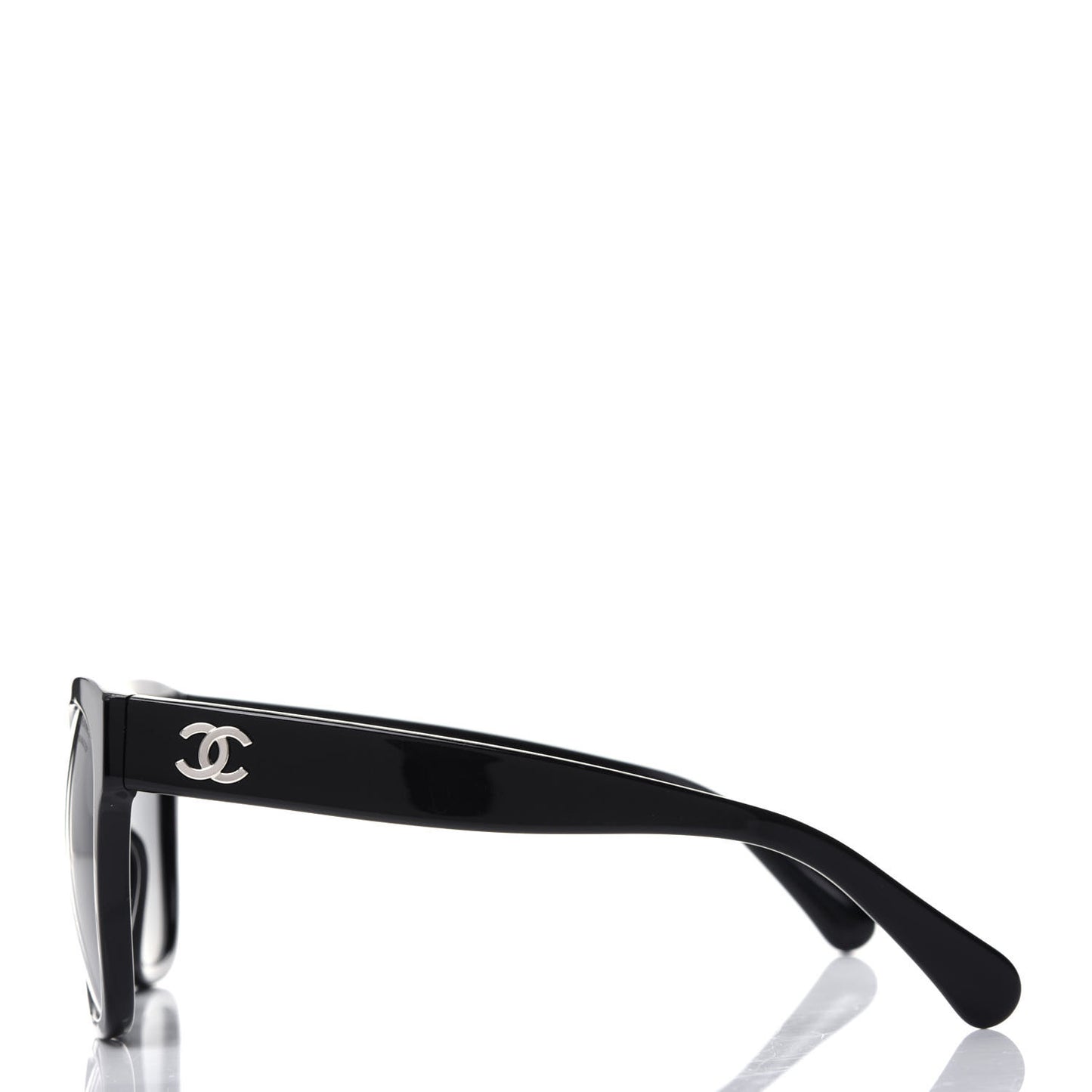 Acetate Polarized Square CC Sunglasses 5380 Black