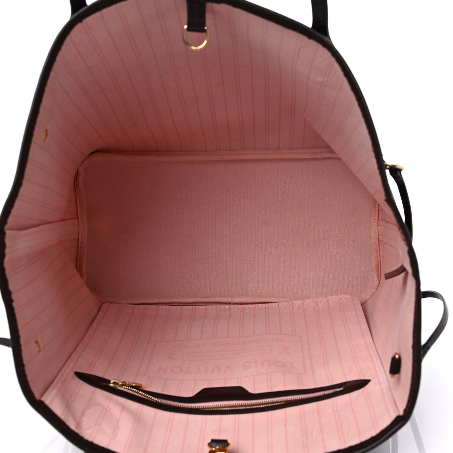 Louis Vuitton Damier Ebene Neo Neverfull MM Rose Ballerine 5 of 16