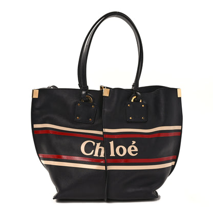 Chloe Smooth Calfskin Medium Vick Tote Full Blue 3 of 11