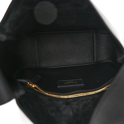 Saint Laurent Smooth Calfskin Small Le 5 A 7 Soft Hobo Black 5 of 9