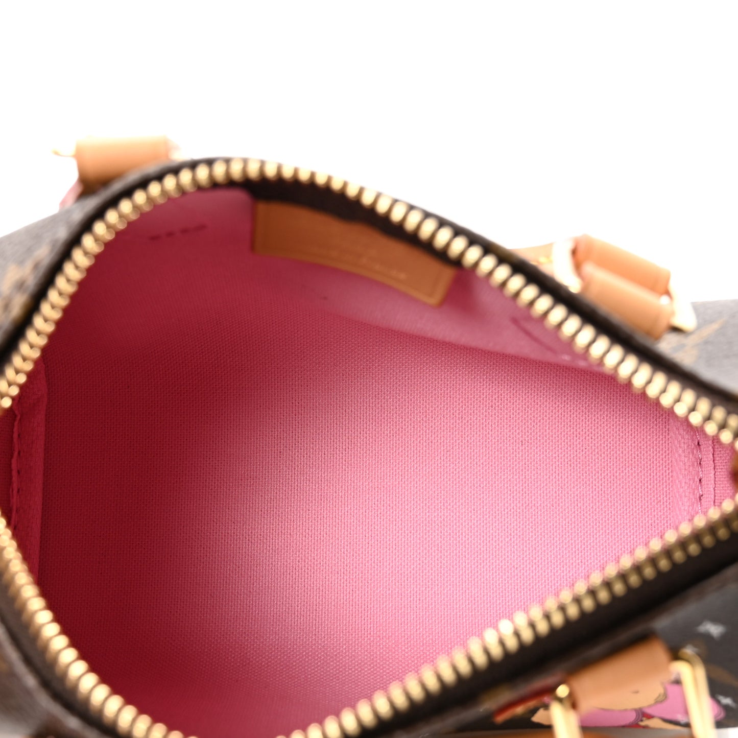 Monogram Vivienne Ice Skating Nano Speedy Bandouliere Pink