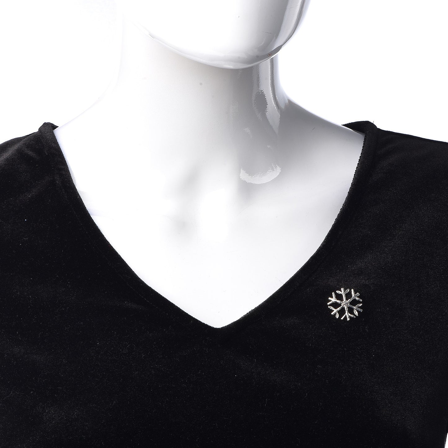 Sterling Silver Bamboo Snowflake Lapel Pin