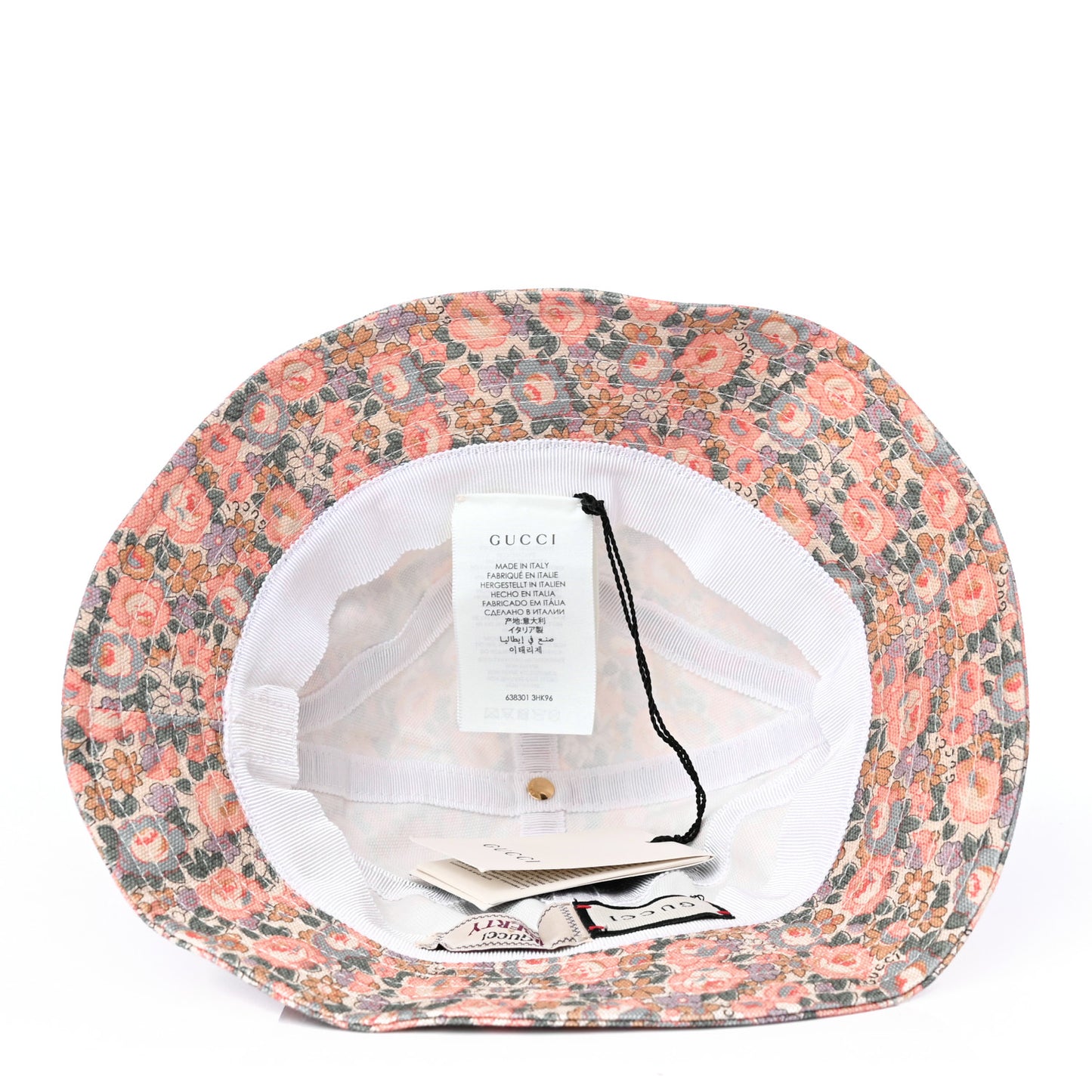 X LIBERTY OF LONDON Canvas Infinity Abbey Bucket Hat S Perfect Pink Ivory